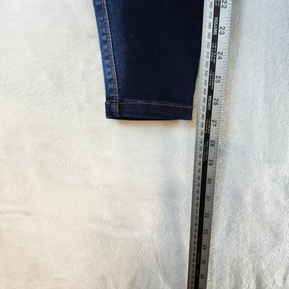 Bon Bonup Womens High Waisted Embroidered Dark Wash Skinny Jeans Blue Size 28 - Picture 7 of 14
